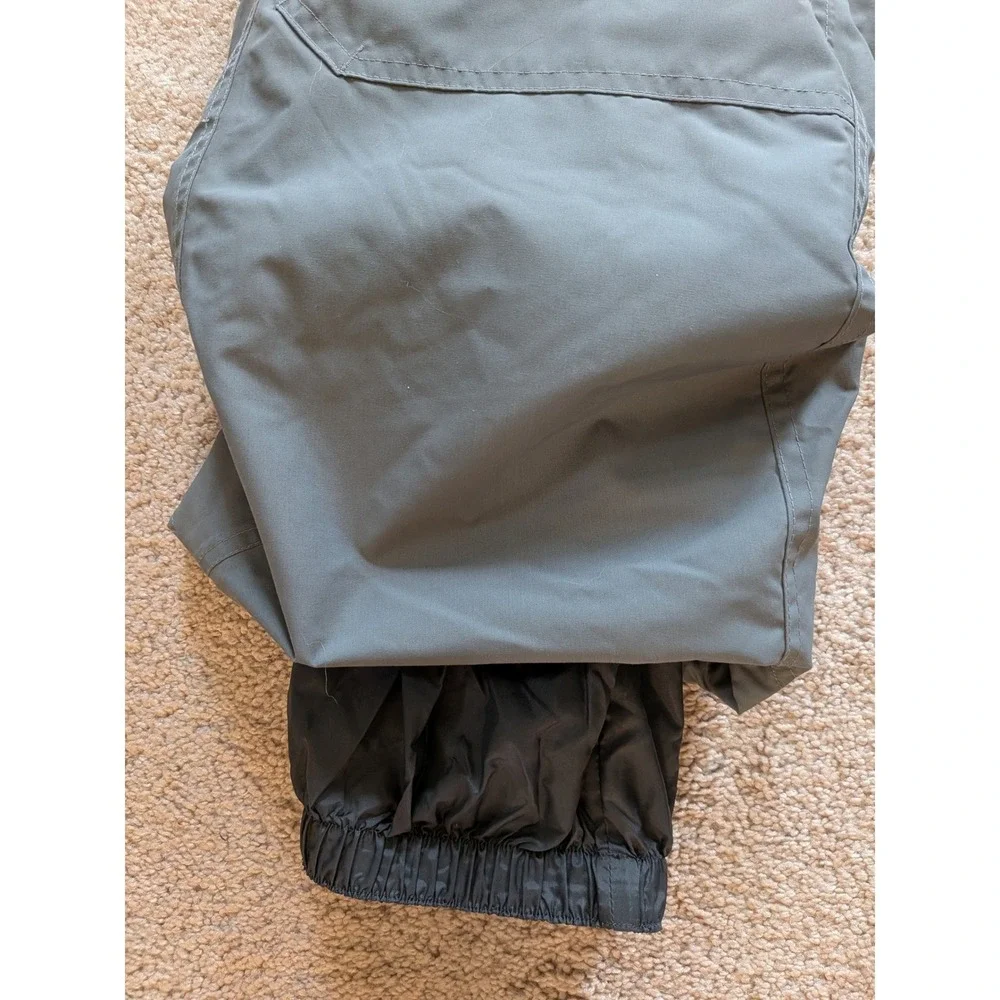 Boys Gray Outdoor Cargo Pants Elastic Waist Hiking Trousers Large